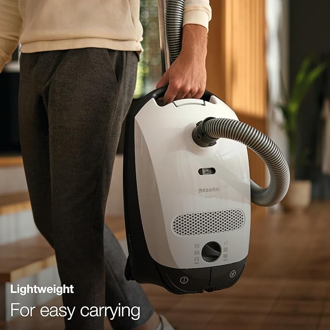 Miele Classic C1 Turbo Team Bagged Canister Vacuum SBAN0 - Mystique Blue - Like New
