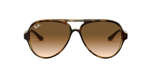 RAY-BAN RB4125 `CATS 5000 AVIATOR` LIGHTHAVANA CLEARGRADIENTBROWN BROWN LENSES - Like New