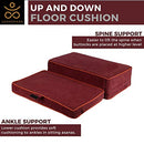 Samadhaan Meditation Floor Cushion B07YY3B6J6 - Maroon - Brand New