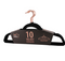 IDEAL HOME VELVET HANGER 10PK - BLACK ROSE GOLD - Like New
