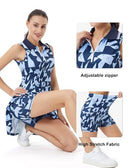 FKEEP WOMEN TENNIS GOLF DRESS SPORT ACTIVE ATHLETIC V-NECK XS BLACK SQUARES - Brand New