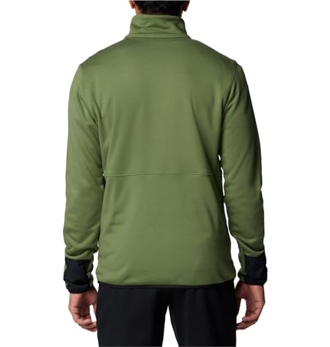 COLUMBIA MEN COLUMBIA HIKE II TECHNICAL HALF ZIP FLEECE CANTEEN, BLACK M - Brand New