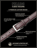 CARLO FELLINI MEN'S DRESS BELT COW LEATHER BELT - SIZE: MEN 34/36 - COGNAC-BROWN - Like New