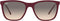 RAY-BAN RB4344 SQUARE SUNGLASSES - RED CHERRY/CLEAR GRADIENT GREY Like New
