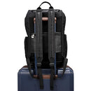 ELLE LUGGAGE 25L ELEGANZA MONOGRAM BACKPACK Z94646013 - BLACK - Brand New