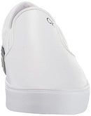 CALVIN KLEIN MEN'S RYOR SNEAKER WHITE TUMBLED LEATHER SIZE 8 - Like New