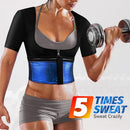 MATKAO SAUNA SUIT FOR WOMEN WEIGHT LOSS SAUNA SHIRT FOR WOMEN/WOMEN M/BLUE - Like New