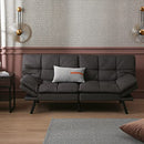 SUPAMOMMY CONVERTIBLE MEMORY FOAM FUTON COUCH BED MODERN SF267FA-DGY - DARK/GRAY - Like New