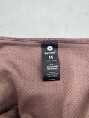 90 DEGREE BY REFLEX WOMENS RIBBED CROP TOP WITH SCOOP NECKLINE SIZE M HONEY GLOW - Brand New