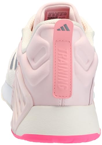 ADIDAS WOMEN'S DROPSET 3 TRAINING SNEAKERS WOMEN 12 CHALK/BRONZE/PINK - Like New