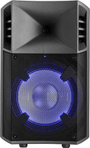 ION Audio POWERGLOW 10" 200W 2-Way PA Bluetooth Speaker B08JPRKLMF - Black - Brand New