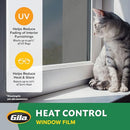 Gila Heat Control Titanium Adhesive Window Film Sun Blocking, 36"x 180", Gray - Brand New