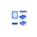 Storex Flat Storage Tray with Lid, Letter Size, 10 x 13 x 3 Inches, 5-Pack - Like New