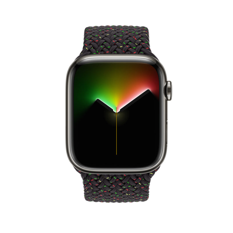 APPLE WATCH BRAIDED SOLO LOOP 41MM - SIZE 6 - BLACK UNITY - Like New