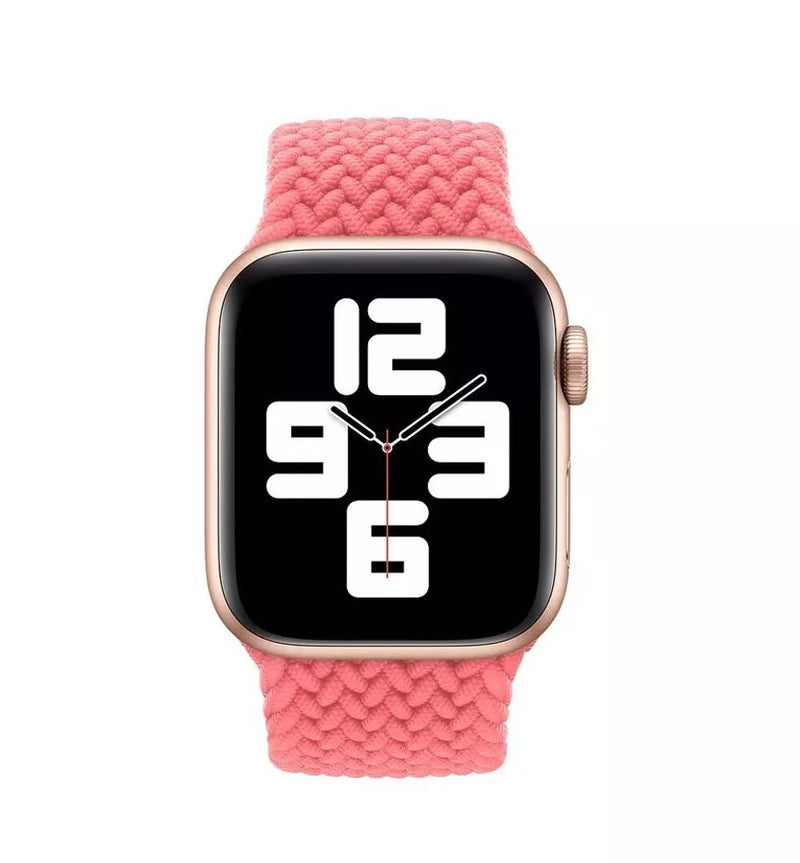 APPLE WATCH BRAIDED SOLO LOOP 44MM - SIZE 7 - PINK PUNCH - Brand New