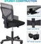 AFO Small Desk Chair Armless with Ergonomic Lumbar Support - Black - Like New