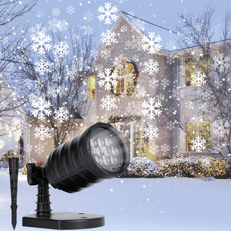 MINETOM Christmas Projector Lights Outdoor LED Snowflake - Scratch & Dent