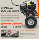 SuperHandy Portable 25 Ton Gas Log Splitter 7HP Engine GUO096 - Orange - Like New