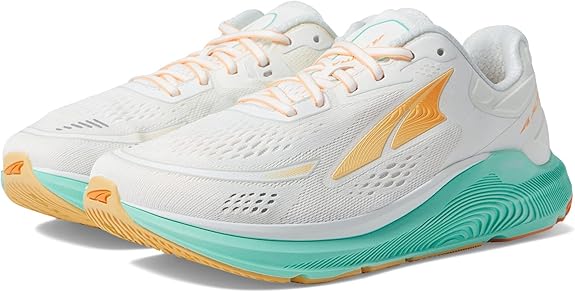 ALTRA WOMEN'S PARADIGM 6 ROAD RUNNING SHOE - SIZE: WOMEN 11 - WHITE/GREEN - Like New