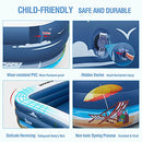 FUNAVO INFLATABLE SWIMMING POOLS, SEA BLUE TMSP0001 - Brand New