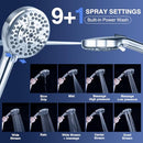 PALAS FILTERED SHOWER HEAD WITH HANDHELD HIGH PRESSURE 10-MODE W/ FILTERS CHROME - Like New