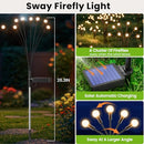 URAGO SOLAR POWERED FIREFLY LIGHTS 8 LEDS 4 Pack,32 LEDs XLTD-730 - BLACK - Like New