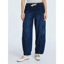 SCOOP DARK WASH BARREL PANTS SIZE SMALL 4-6 - DARK WASH BLUE JEANS - Brand New