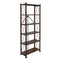 Origami 6 Tier Classic Stamped Steel Bookcase Shelf Organizer Rack - Bronze - Like New