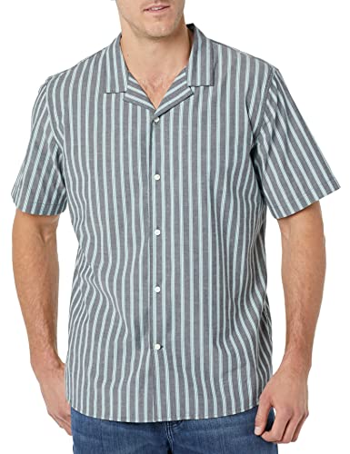 Amazon Essentials Men's Vacation Cotton Resort Shirt, Slim-Fit Short Sleeve - Brand New