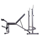 Body Champ Weight Bench with Leg Extension 2-Piece Combo Adjustable Bench Press - Like New