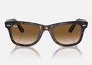 RAYBAN RB2140 ORIGINAL WAYFARER CLASSIC POLISHED TORTOISE/BROWN LENSE SUNGLASSES - Like New