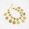 GENERIC ADJUSTABLE CHARMING BOHEMIAN COINS BRACELET SUMMER BOHO TASSEL - GOLD - Like New
