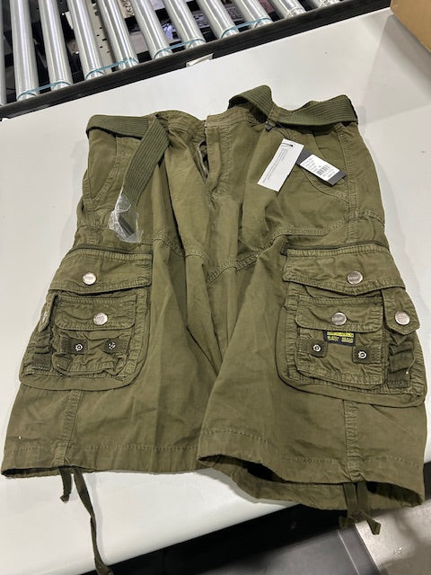 GALAXY BY HARVIC SIZE 32 OLIVE SHORTS - SIZE: MEN 32 - OLIVE - Brand New