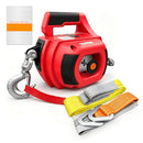 FITHOIST DRILL POWERED PORTABLE WINCH 1000LBS, 40FT PORTABLE DRILL - RED - Like New