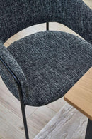 Home Source 32" Mid-Century Style Dining Living Room Chairs Set of 2 (Black) - Brand New