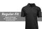 GALAXY BY HARVIC MENS POLO PIQUE SHIRT - SIZE: MEN L - BLACK - Brand New