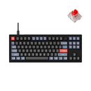 KEYCHRON V3 WIRED CUSTOM MECHANICAL KEYBOARD KNOB VERSION TKL QMK/VIA - BLACK - Like New