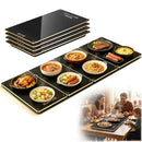 KIABEE ELECTRIC WARMING TRAY FOR BUFFET PARTY 4 PANELS GLASS TOP HEATING PLATE - Like New