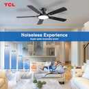 TCL 52" Low Profile Ceiling Fan with Lights and Remote Control - Black - Brand New