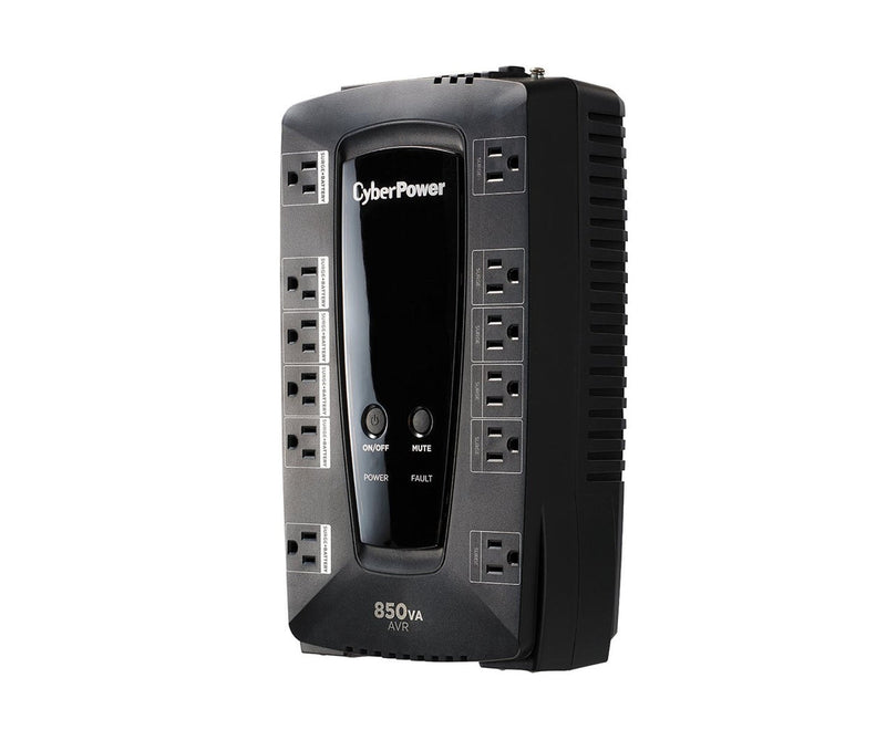 CYBERPOWER LE850G NEW BATTERY BACKUP 850VA/460W WITH SURGE PROTECTION UPS, BLACK - Like New