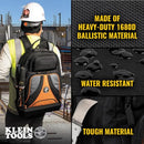 Klein Tools 55421BP-14 Tool Backpack 39 Pockets Black/Orange/Gray - Brand New
