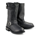 Xelement 1440 Men's The Classic Black Engineer Motorcycle Premium Leather Boots - Brand New