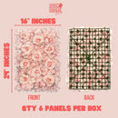 Blush Blooms Decor - 12 Pack Flower Panels (Gradient White and Pink) - Like New