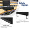 MAEYTAU STADIUM SEATS FOR BLEACHERS WITH BACK SUPPORT PORTABLE BLEACHER - BLACK - Like New