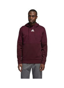 ADIDAS MENS TEAM ISSUE HOODIE - SIZE MEN L - TEAM COLLEGIATE BURGUNDY/WHITE - Like New