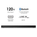 HISENSE HS205G 2.0CH SOUND BAR, 120W, DTS VIRTUAL: X, DOLBY AUDIO, (2024 Model) - Like New