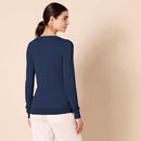 AMAZON ESSENTIALS WOMEN'S REGULAR-FIT LIGHTWEIGHT SWTR NAVY 1X - Brand New