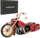MISINI 10514 HRILAY KING 1:5 RETRO MOTORCYCLE MODEL BUILDING KIT - RED - Brand New