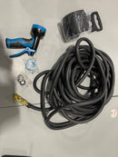 GENERIC 50FT EXPANDABLE LEAKPROOF GARDEN HOSE, 10-FUNCTION SPRAY NOZZLE - BLACK - Like New