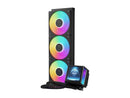 GAMDIAS CHIONE P5-360 Liquid CPU Cooler, 360mm AIO w/Customizable 3.4" IPS LCD,
